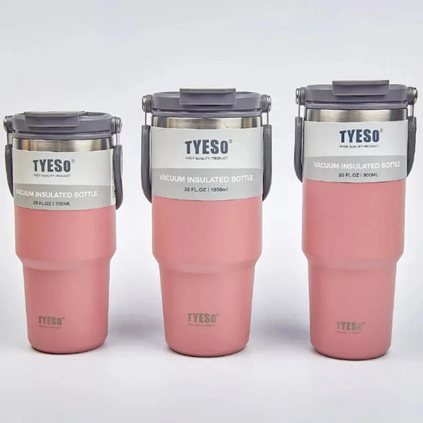 TYESO Stainless Steel Double-Layer Insulation Thermos Bottle