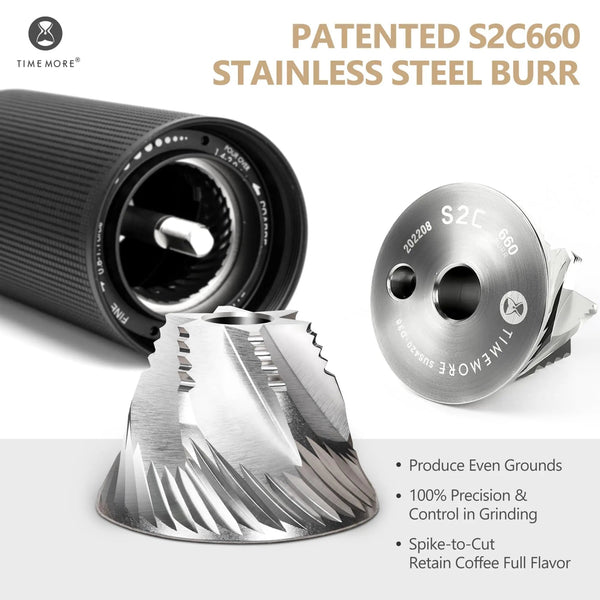 TIMEMORE Chestnut C3ESP Pro Manual Coffee Grinder - Foldable Handle - All-Metal Body