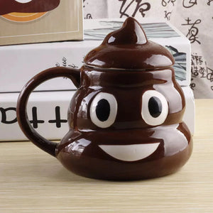 Poop Novelty Mug With Lid