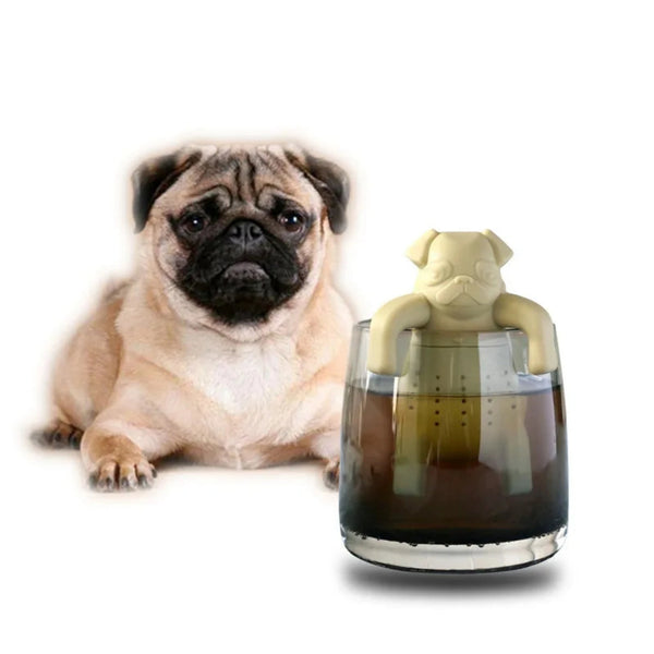 Pug Dog Tea Infuser Loose Tea Strainer