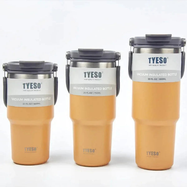 TYESO Stainless Steel Double-Layer Insulation Thermos Bottle