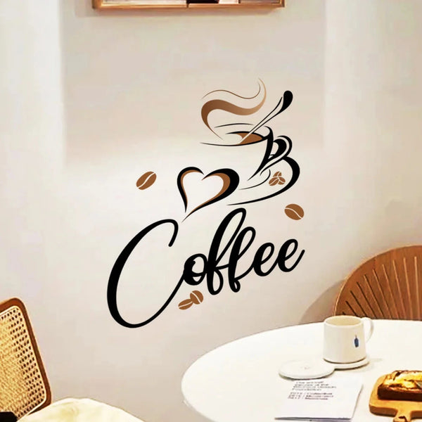 Home Cafe Coffee Cup Wall Sticker