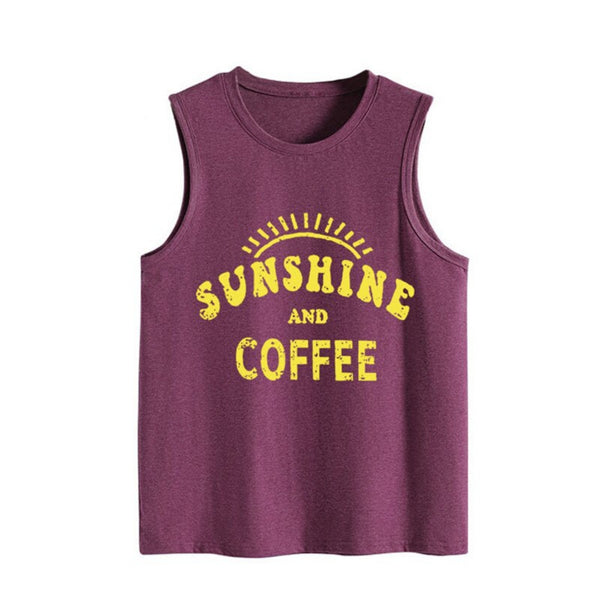 Sunshine And Coffee Women Tank Top