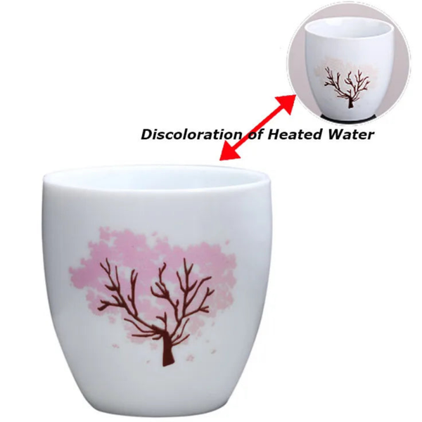 Japanese Sakura Color-Changing Teacup