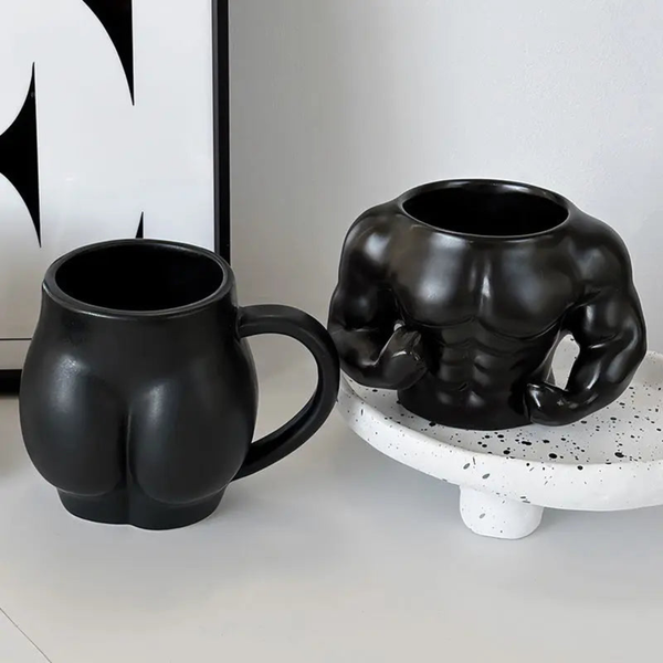 Funny Butt And Man Chest Ceramic Mug