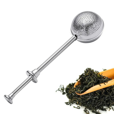 Ball Shaped Stainless Steel Tea Infuser Mesh With Long Handle