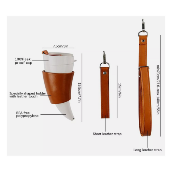 Viking Horn Travel Mug - Product Specs