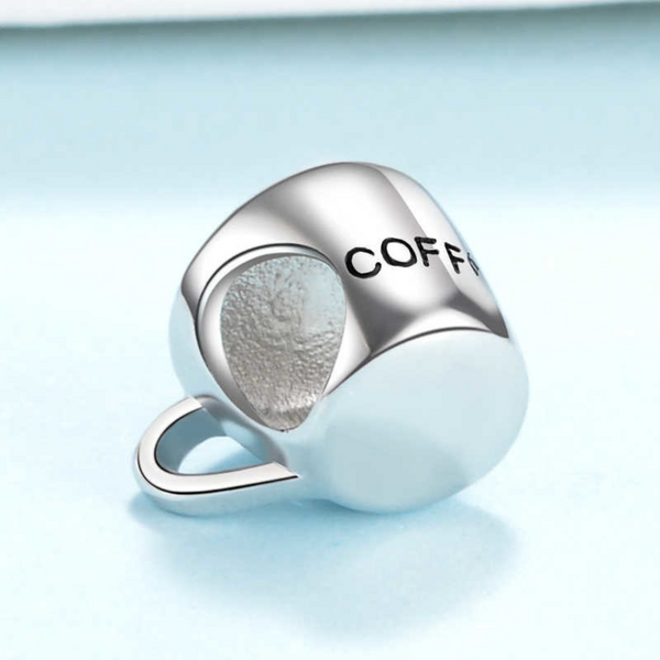 Luxyglo Heart Cappuccino Coffee Cup Charm