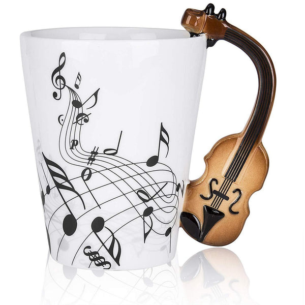 Violin Ceramic Coffee Mug