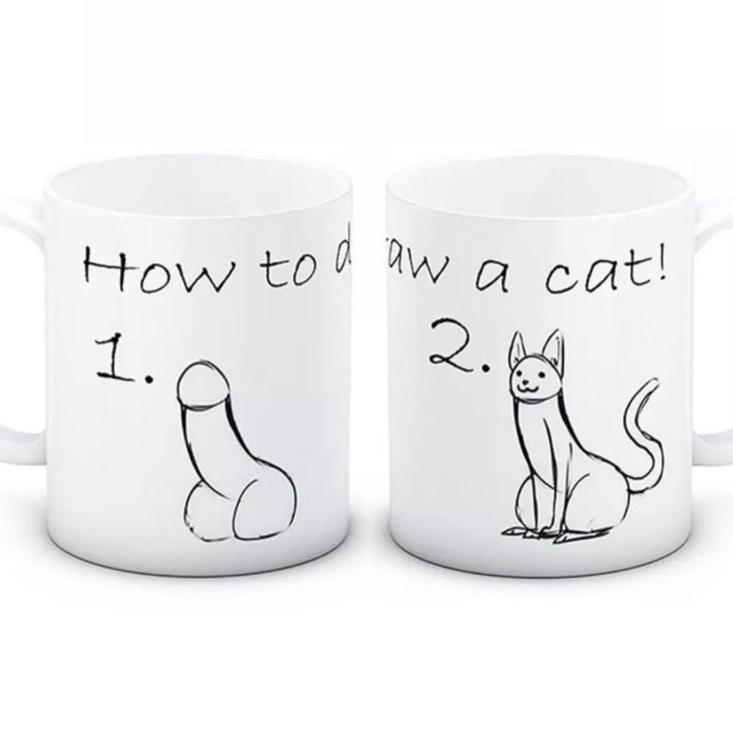 How To Draw A Cat Mug