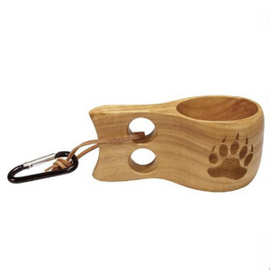 Ergonomic Wooden Coffee Mug