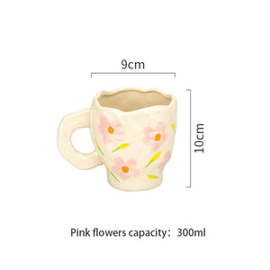 Spring Awakening Floral Hand-Painted Ceramic Mug