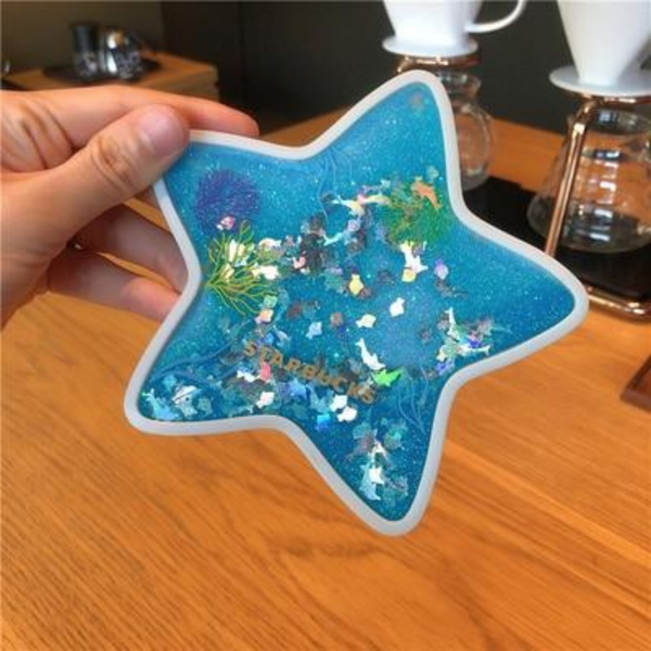 Sparkling Glittering Nature Quicksand Coasters
