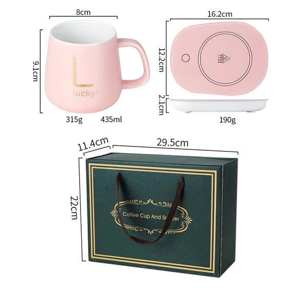 LifeSmart 55℃ Constant-Temperature Mug Warmer Gift Set