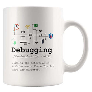 Debugging Definition IT Programmer Mug