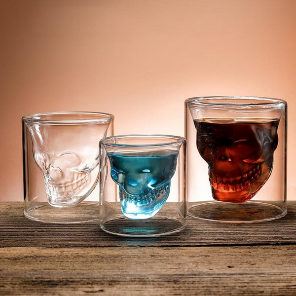 Skull Coffee Double-Walled Glass