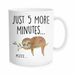 Sloth Just 5 More Minutes Coffee Mug