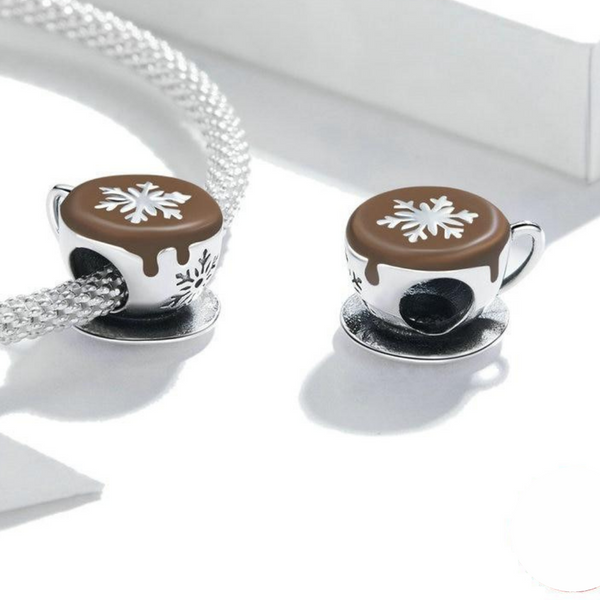 Luxyglo Snowflake Latte Coffee Charm