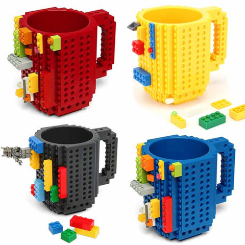 Build-On Brick Mug - Creative Building Blocks Coffee Mug