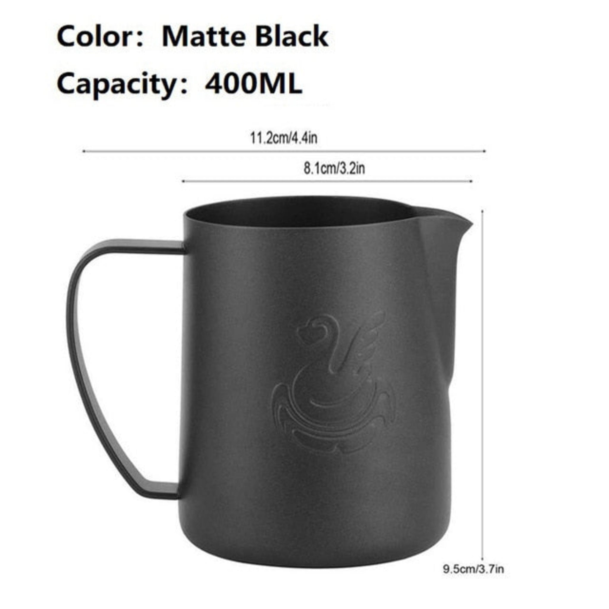 Starbrew Swan Latte Art Pitcher 400ml/600ml Black