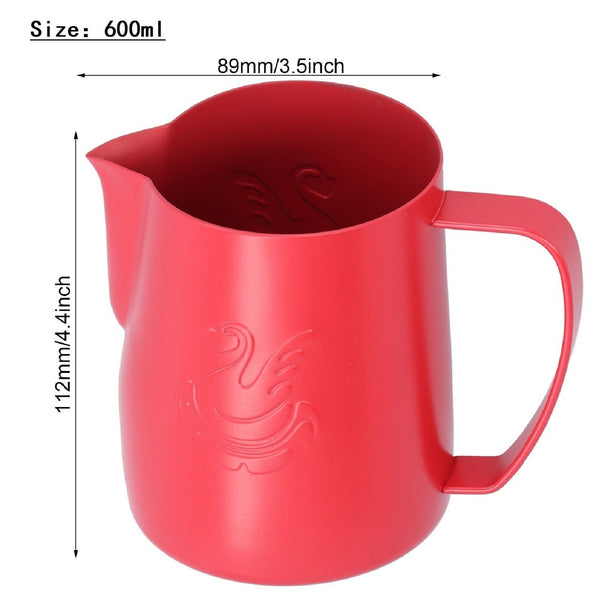Starbrew Swan Latte Art Pitcher 400ml/600ml Red Pink