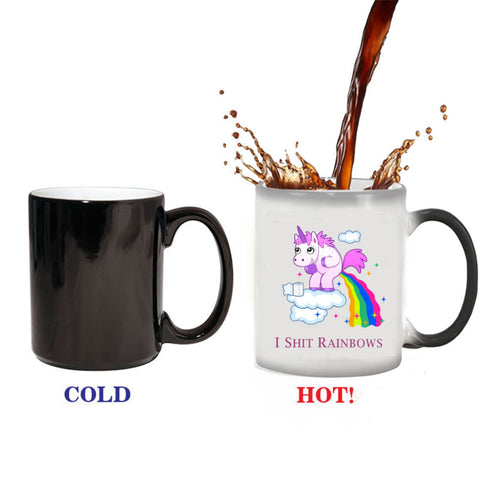 Unicorn Rainbow Heat Change Coffee Mug