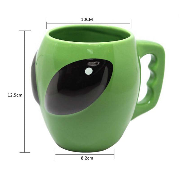 Alien Ceramic Coffee mug Measurement