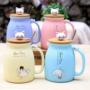 Bubbles Cat Ceramic Coffee Mug