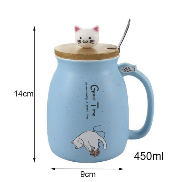 Bubbles Cat Ceramic Coffee Mug