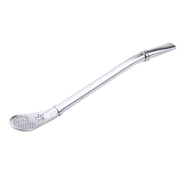 Coffee Spoon Stainless Steel Drinking Straw