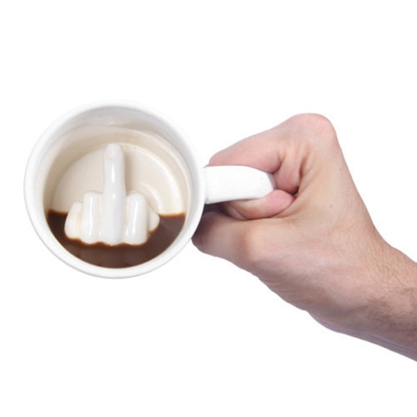 Finger Gesture Coffee Mug