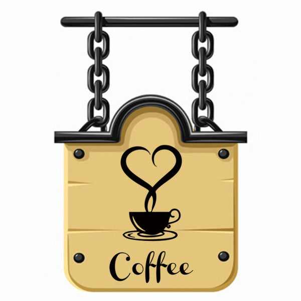 Love Coffee In The Cup Coffee Wall Sticker